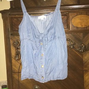 Jean Tie Top, Size Small